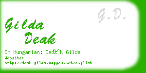 gilda deak business card